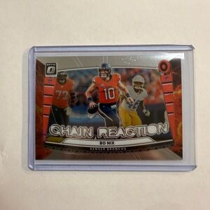 🔥Chain Reaction Bo Nix Trading Card